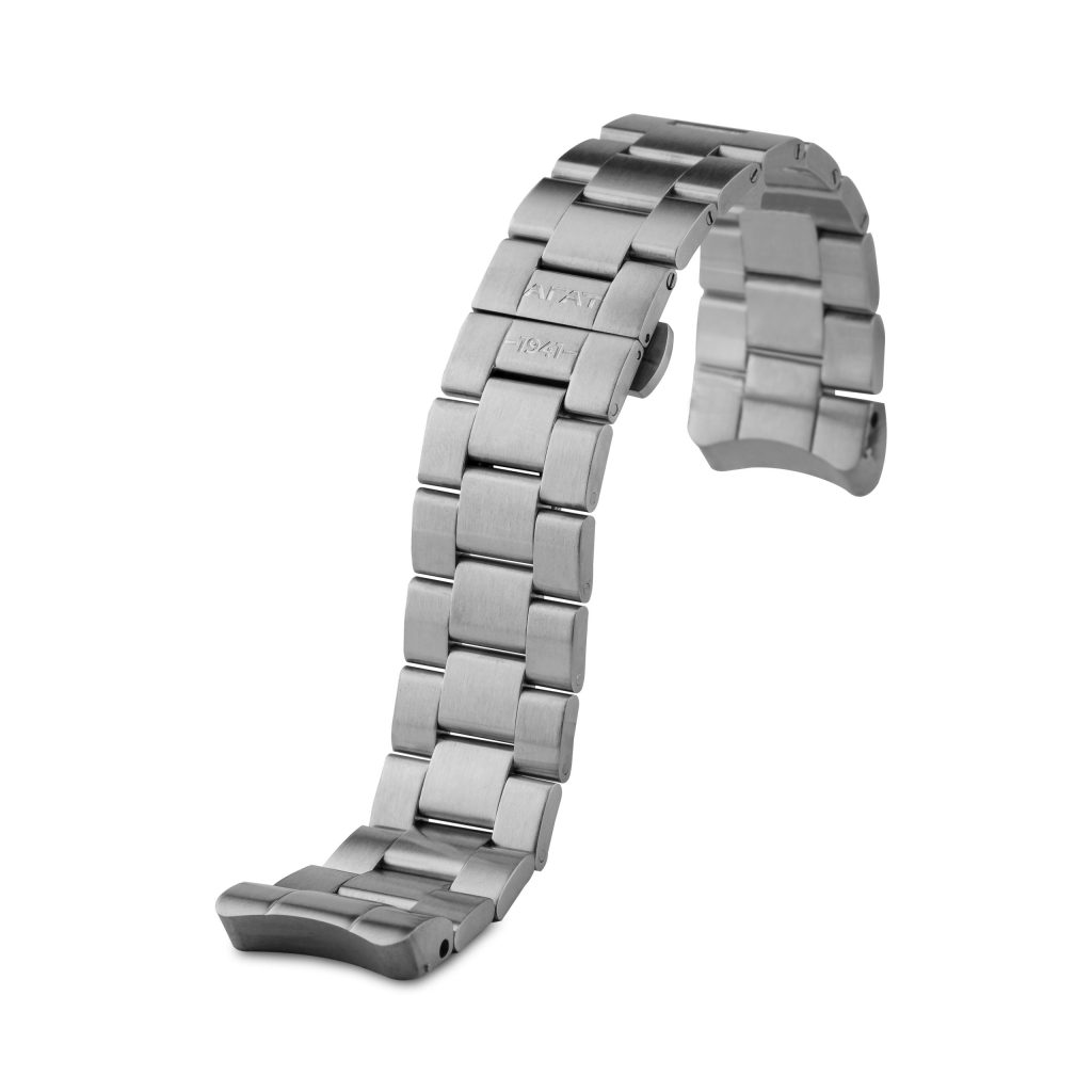 Cast Steel Watch Bracelet 46mm with Contour Link